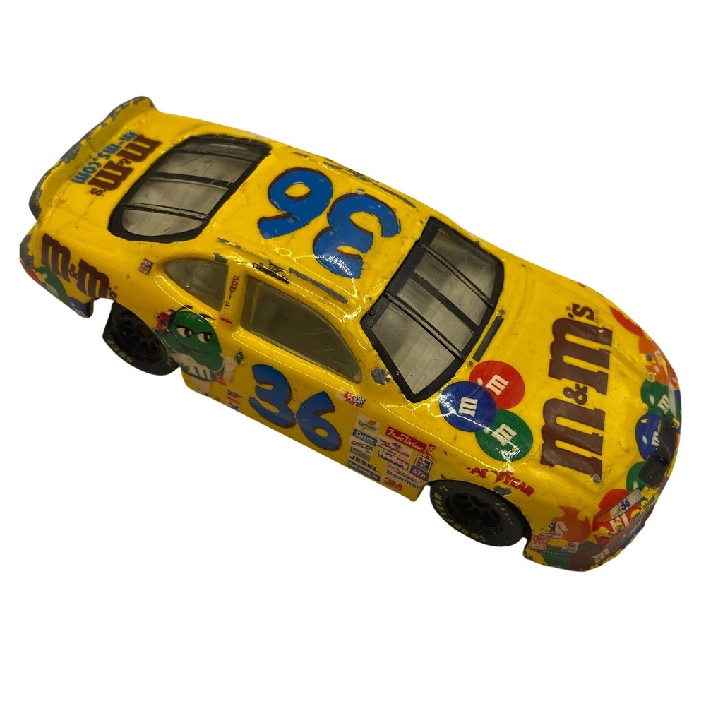 Vintage 1996 Hotwheels NASCAR M&Ms 36 Ernie Irvan Pontiac Grand Prix Diecast Car